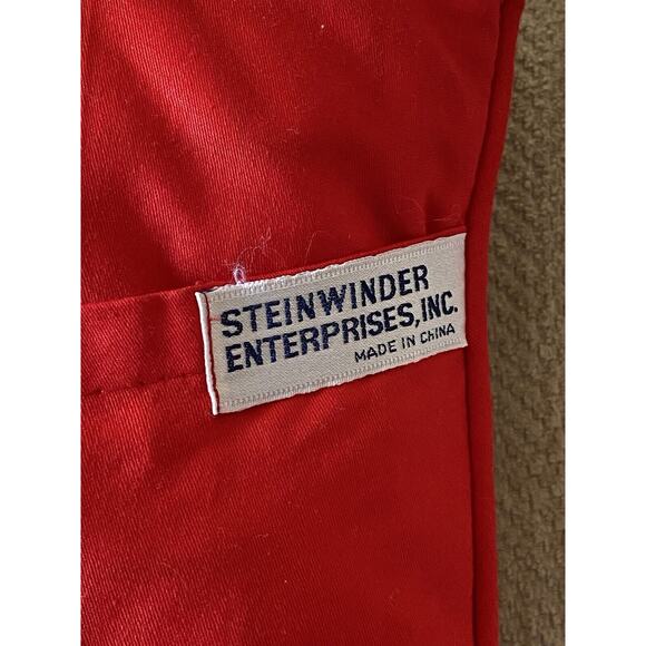 Vintage Steinwinder Needlepoint Christmas Santa Claus Pillow Bear Holly 13 x 13" - Picture 7 of 12